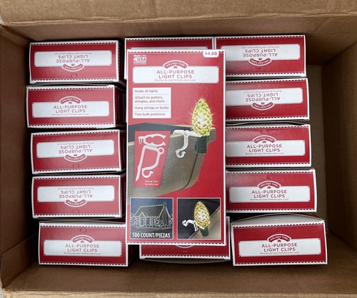 Holiday Time 100 All-Purpose Light Holders for Gutters or Shingles New Lot of 16 - Picture 2 of 4