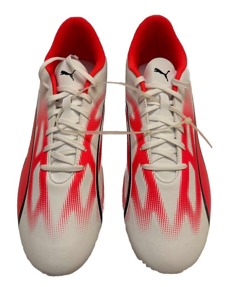 Puma Ultra Play FG/AG 107423-01 Mens US 8.5 White Fire Orchid Soccer Cleats Puma Ultra Play FG/AG 107423-01 Mens US 12 White Fire Orchid  main image 2