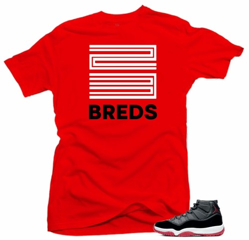 Shirt to Match Jordan 11 Bred 2019 - 23 Breds Red Tee - Bild 1 von 3