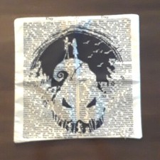 Nightmare Before Christmas Canvas Halloween Throw Pillow Cover 17"+ Square
