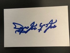 Houston Astros / Atlanta Braves ORLANDO MARTINEZ autographed 3x5 Index Card 