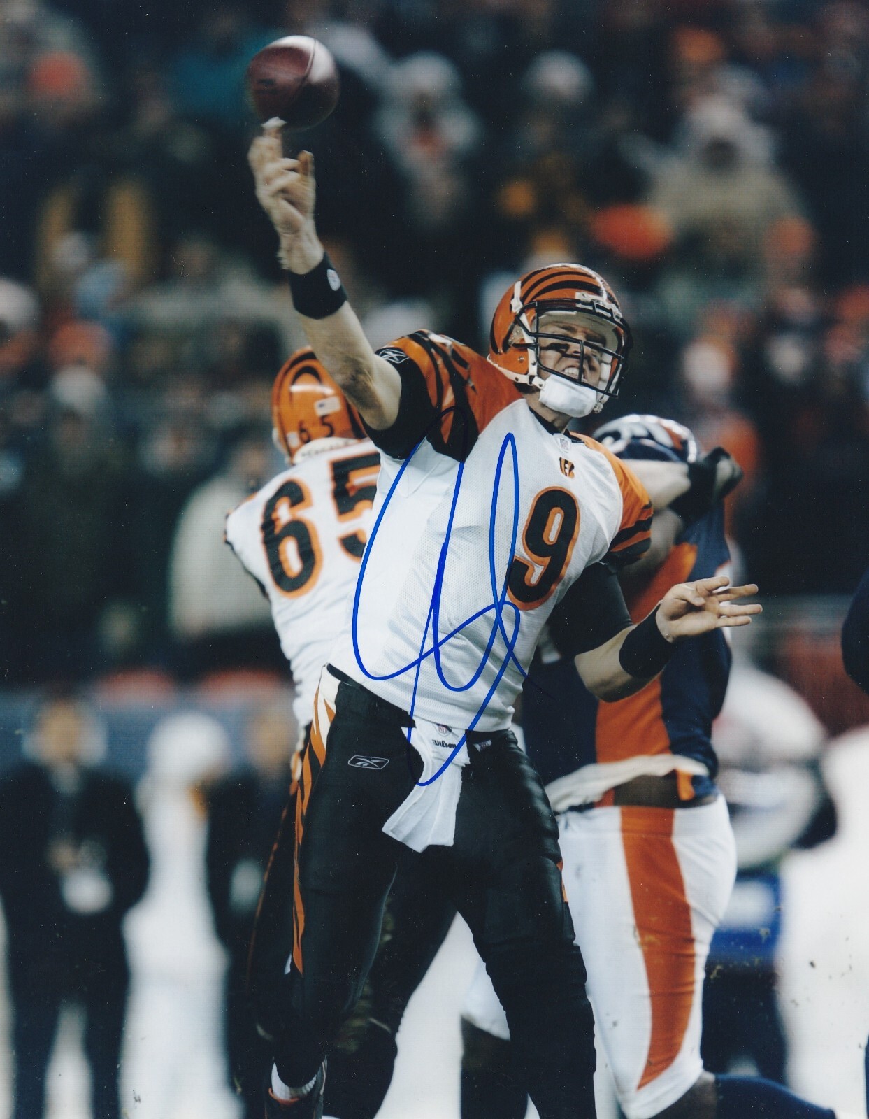 Carson Palmer Autographed Signed Cincinnati Bengals ACTION 8x10 