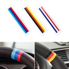 2*Calcomanía adhesiva de tira de barra de parrilla de volante de estilo de automóvil color M bandera de Alemania