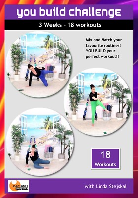 BARLATES YOU BUILD CHALLENGE 18 WORKOUTS EXERCISE DVD LINDA WOOLDRIDGE STEJSKAL