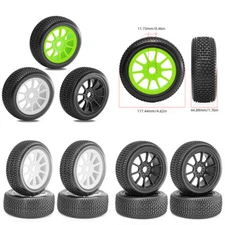 4PCS 1/8 RC Car Wheel Tires W144 17mm Combiner For ARRMA 3S Typhoon/HSP Buggy