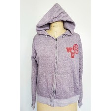 Vintage 60's University Of Washington St. Louis Zipup Hoodie Sweatshirt. 2-Tone