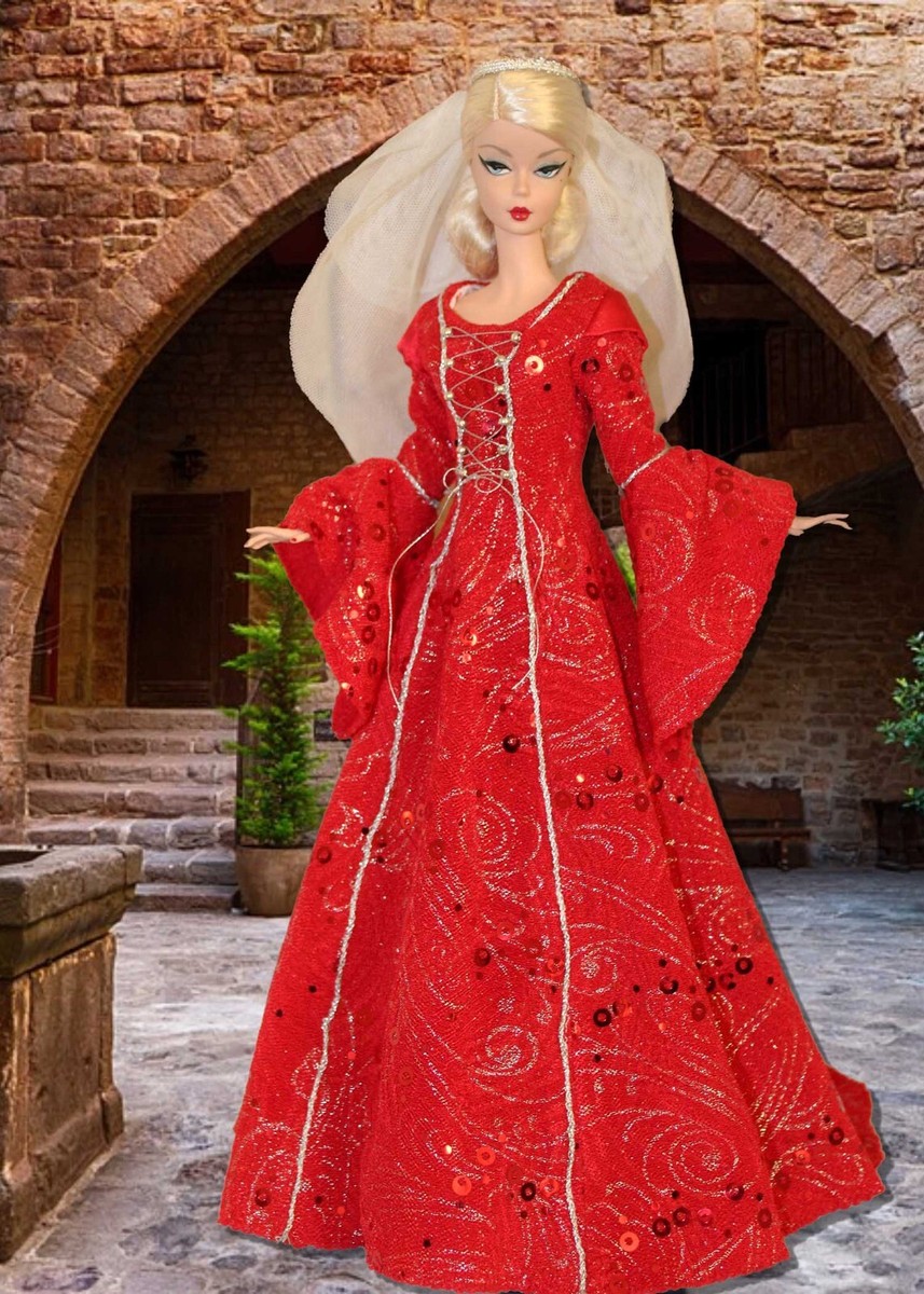 Medieval Doll Clothes Sewing Pattern for Silkstone Barbie Dolls