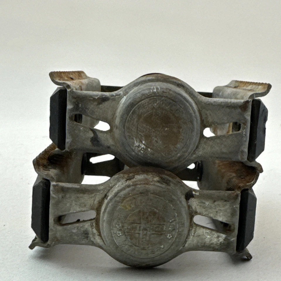 复古 Cecor CEC 370 Rat Trap BMX 踏板 1/2" Schwinn 认证老学校 A30 — 第 3/4 张图片