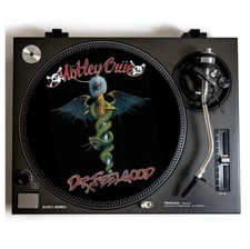 MOTLEY CRUE Turntable Slipmat for Vinyl Records 12" DJ Slip Mat glam metal