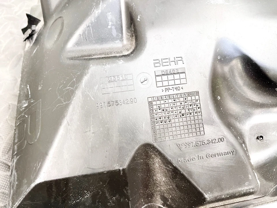 05-12 PORSCHE 911 CARRERA PASO DERECHO RADIADOR REFRIGERACIÓN VENTILADOR CONDUCTO OEM Foto 4 de 4