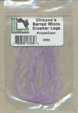 Chicone's Barred Micro Crusher Legs - purple / clear CRM6