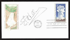Sir Edmund Hillary Mount Everest Summit SIGNED National Parks FDC Cover Auto