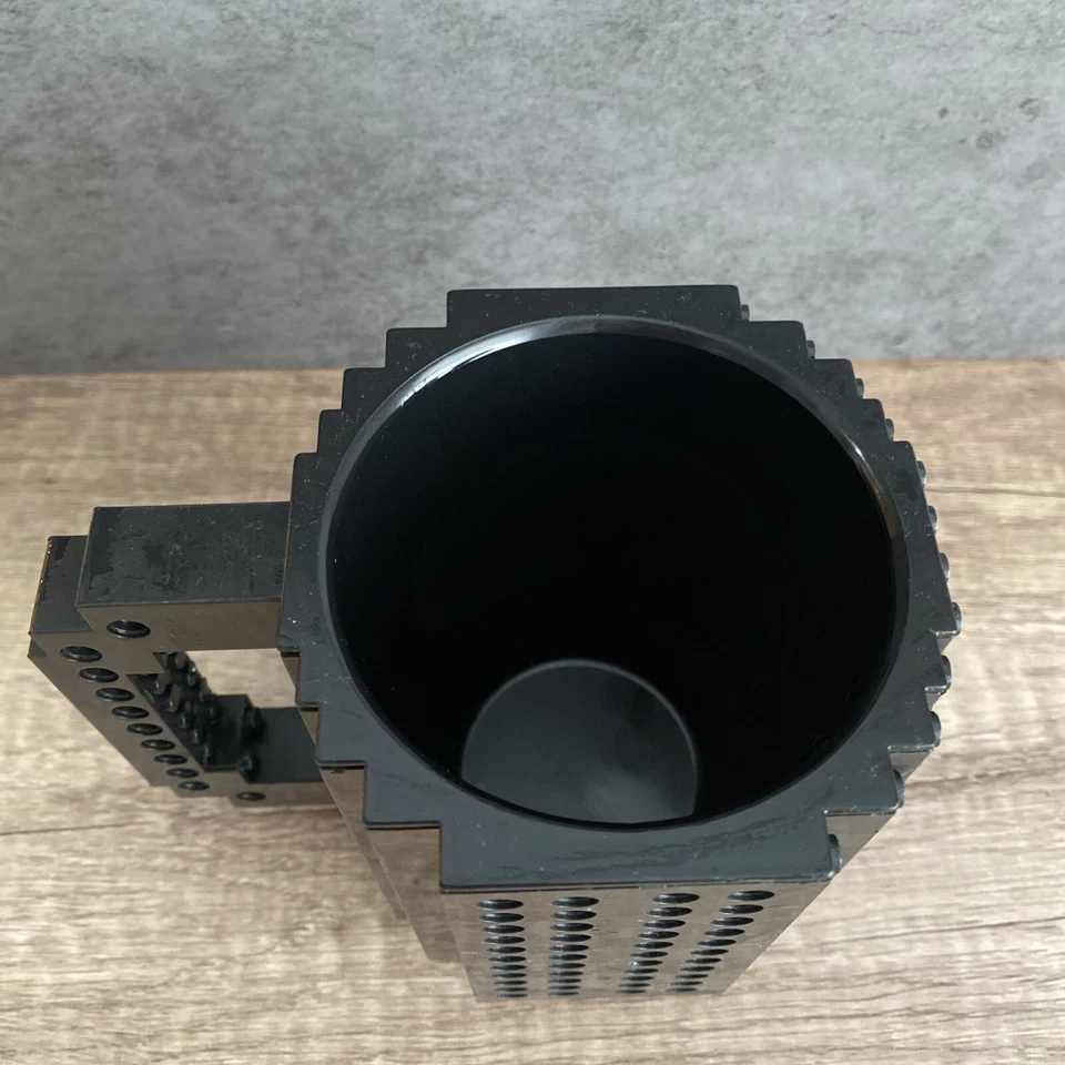 Taza de café negra de ladrillo construida 12 oz LEGO HÁGALO USTED MISMO bloques de construcción Foto 2 de 4