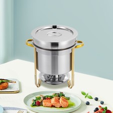 11L Soup Chafer Catering Chafing Dish Food Pan Warmer Stainless Steel 11.62Quart