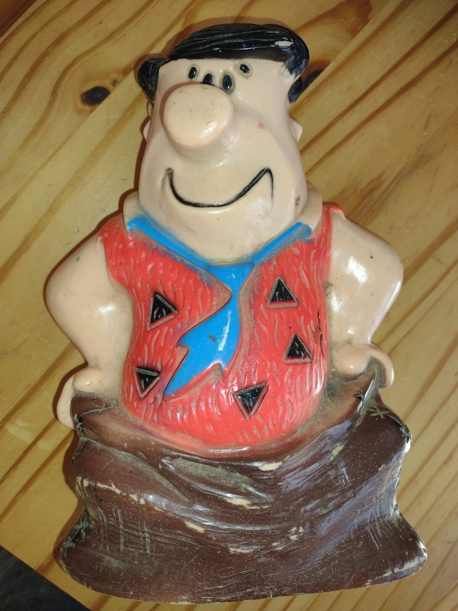 1973 & 90s Fred Flintstone & Barney Rubble Figures. 3 items