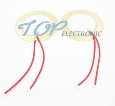 20PCS 35mm Piezo Elements buzzer Sounder Sensor Trigger Drum Disc wire copper