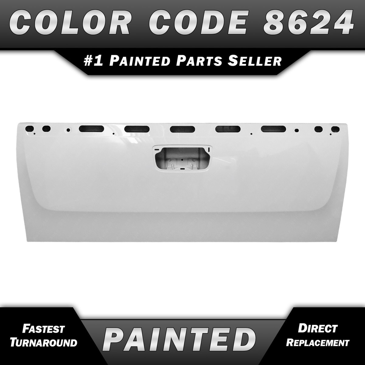 NEW Painted *8624 White* Tailgate Shell for 07-13 Silverado Sierra