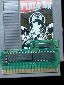 1988 Platoon Sunsoft Cartridge Nintendo NES Hard Case