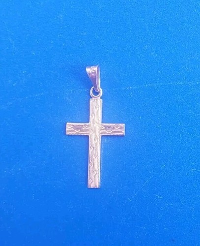 Vintage Solid 10k Yellow Gold Religious Christian Cross Pendant