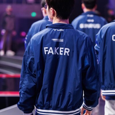 2024 LOL MSI LCK Uniform Jersey Team T1 Faker Logo Zipper Blue