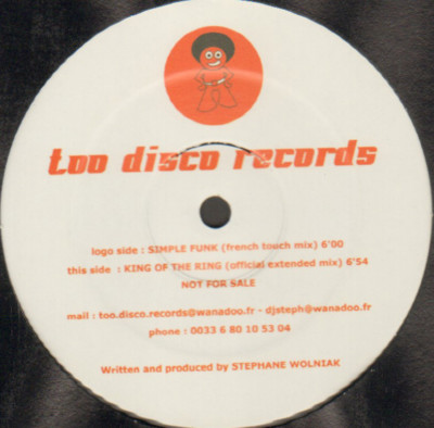 Stephan Deva Wolniak - Simple Funk / King of the Ring - Too Disco France 007/1
