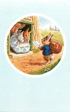 Medici Postcard Racy Helps PK397 Dressed Animals Letter For Mrs. Squirrel