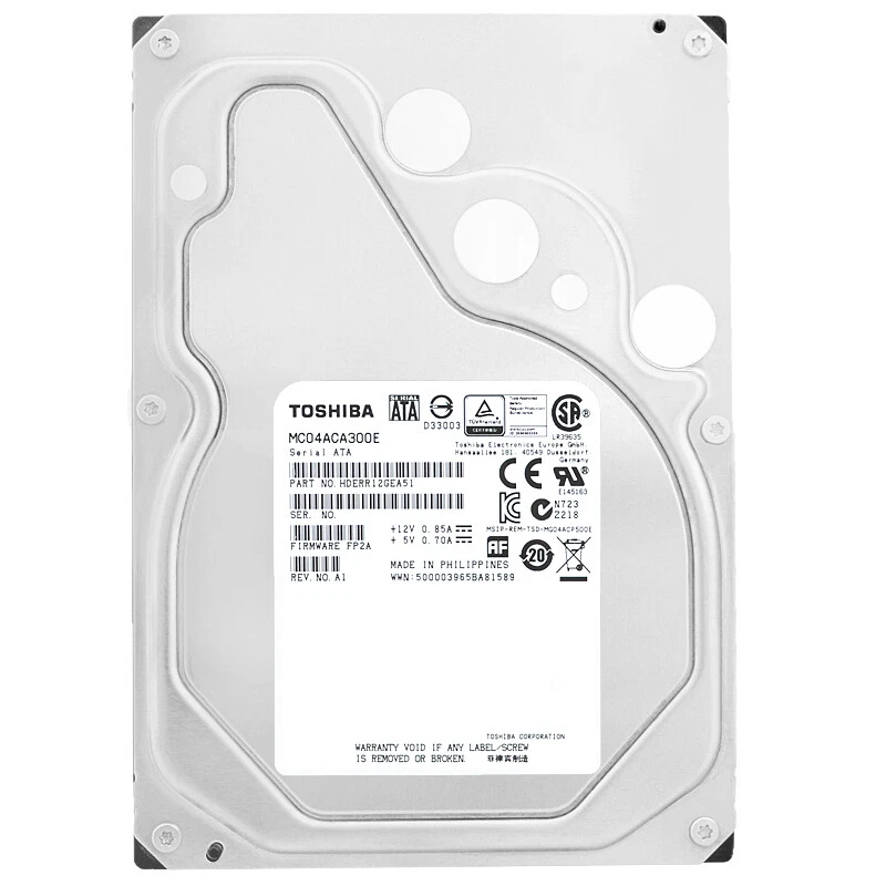 Toshiba SATA III 3.5 in Form Factor Internal Hard Disk Drives 3 TB
