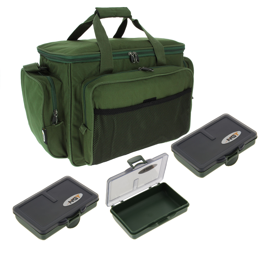 Sac Isotherme NGT Green Carryall 709 - Pour Pêche Carpe - Boîtes Boilies Esches