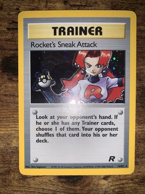 Rocket's Sneak Attack 16/82 Team Rocket-Unlimited Edition Holo LP