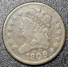 Photo of a 1809-P Half Cent from an eBay listing that sold on Jul 16, 2026