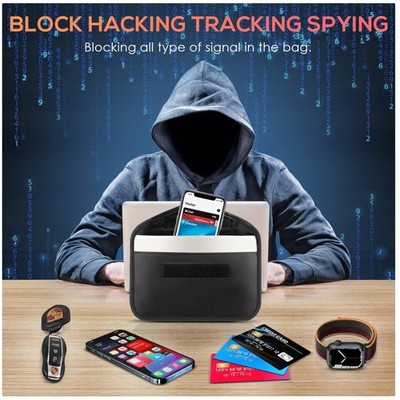2 Pack Faraday Bags for Phones & Keys - Ultimate Signal Blocking Protection