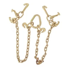 70 Chain Tow Chain Grade V-Bridle with RJT Cluster Hooks Tow Truck Winch Cable 