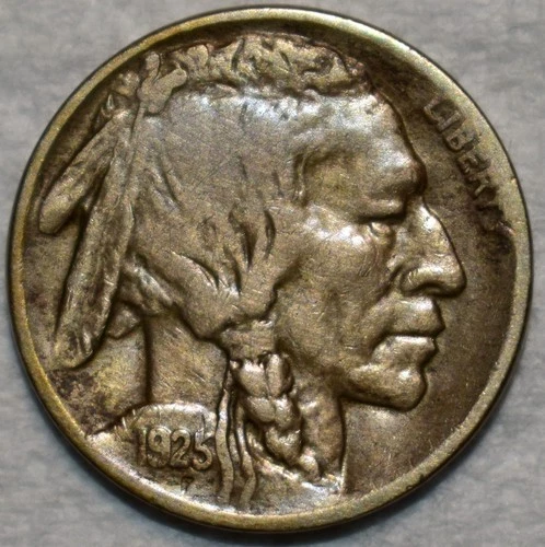 Extra Fine 1925-D Buffalo Nickel, Sharply Struck specimen.