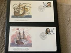 Great Britain 1982 #991-995 British Maritime Heritage - 6 Fleetwood FDCs
