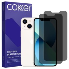Coker 2Pack Privacy Screen Protector For Iphone 13 Mini Anti Spy 9H Hard...