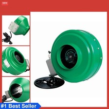 Inline Duct Fan 6 Inch 400 CFM 120V Corded Electric Quiet Metal Housing