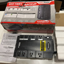 CyberPower 625VA 375W 8 Outlet Battery Back-Up System NEW Open Box