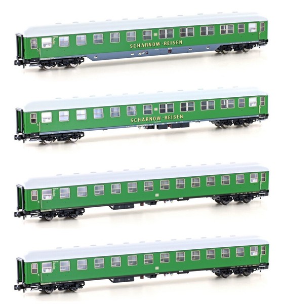 Spur N Hobbytrain 22202 4Er Set Liegewagen Db/Scharnow, Ep.Iiib, Set 1 Neu Ovp-image