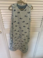 Woolino Baby 4 Season Sleeping Bag Whale Print Light Blue Navy Blue 2-24 Months