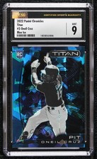 2022 Panini Chronicles Titan Blue Ice Prizm 10/25 Oneil Cruz #3 CSG 9 Mint 0zw1