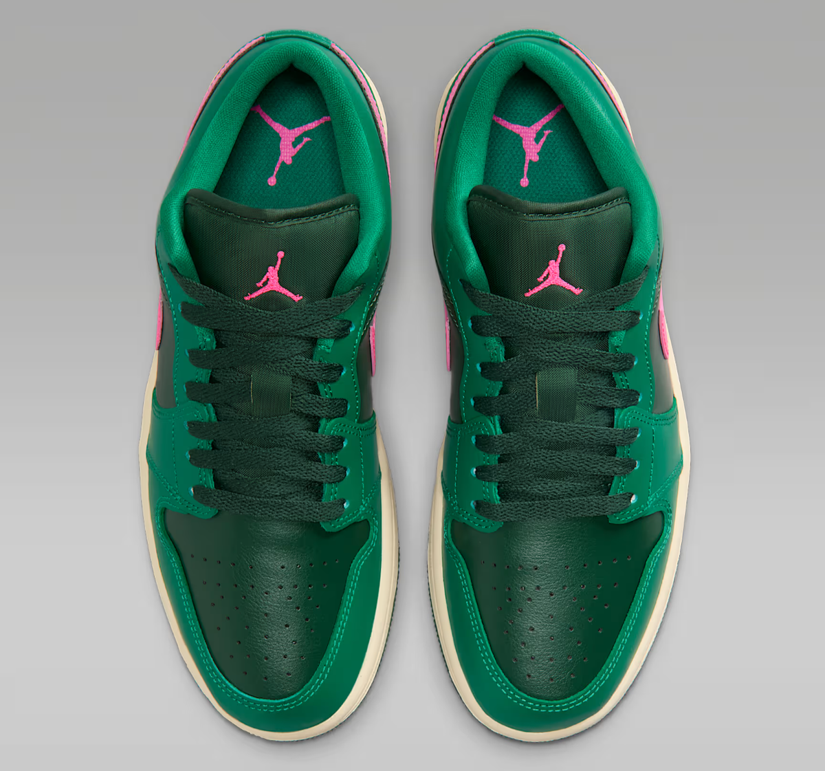 Jordan 1 Low Malachite Pink Blast Coconut Milk Fir Women's | Size