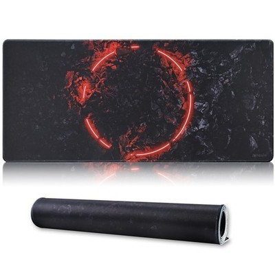 Large Gaming Mouse Pad with Stitched Edges,[35.4x15.7In] Extended Mouse Pad w...