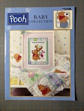 Libretto vintage 2000 Leisure Arts #3125 Disney Home Pooh bambino modello punto croce