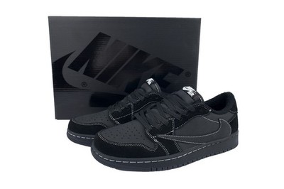 Travis Sc0tt x Jordan 1 Low All Black DM7866-001 All Size US 7-12 (MEN'S)