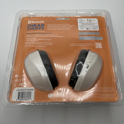 Lucid Audio Kids HearMuffs | White, Youth 5-10 Years Old, Wireless, Bluetooth - Afbeelding 3 van 3