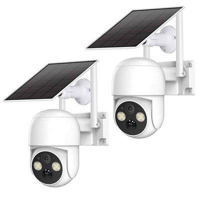 2PK Solar Camera 2K Wireless Solar Powered Camera WiFi Security Camera Outdoor