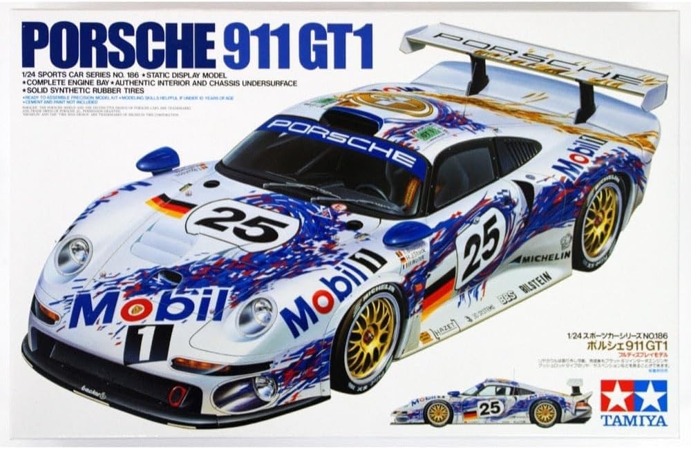 Modèle réduit Porsche 911 GT1 Tamiya 1/24 voiture miniature de course en plastique