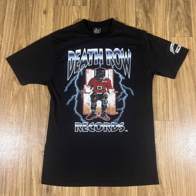 Death Row Records Shirt Mens Small Black Electric Chair Graphic Tee Hip Hop