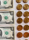 Eisenhower Dollar Coins, Two Dollar Bills, Sacagawea Golden One Dollar Coins Wow — photo 5