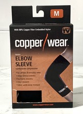 Copper Wear ELBOW Sleeve sz M Medium Comfortable Compression NIB